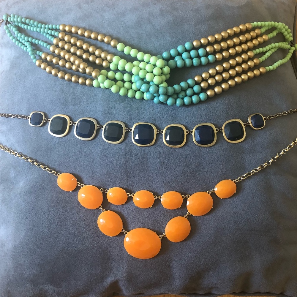 Lot of 3 Statement Necklaces
